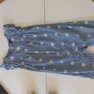 4/$12- Baby Gap Denim Polka Dot Outfit 12-18m